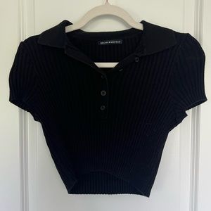 Brandy Melville, black crop top